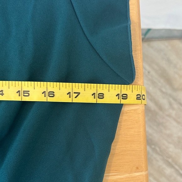 Teal Midi ruffle Dress for Women - Picture 8 of 8